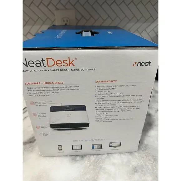 The NeatDesk Desktop Scanner and Digital Filing System, Home Office Edition, - Picture 2 of 9